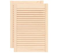 Portes d armoire à persiennes 2pcs 69x49,4cm bois de pin massif