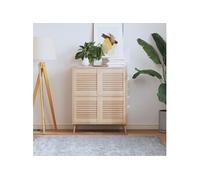 Portes d armoire à persiennes 4 pcs 39,5x39,4 cm pin massif