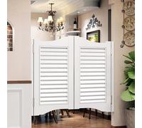 Portes de bar de cowboy en bois massif 130 x 110 cm rustique battantes doubles portes pour véranda et couloir Slish Lamella Design Western Sa Entrée.