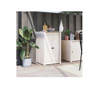 Vidaxl Portes De Cuisine D'extérieur Blanc 50x9x82 Cm Bois Pin Massif