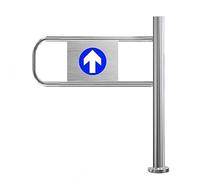 Portes de sécurité métalliques adaptées au marché, Portes tournantes unidirectionnelles à 90°, entrée à Sens Unique (70×97 cm, côté Droit) - idéales pour Le contrôle des foules et la sécurit