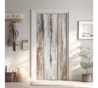 Portes en Bois Poster De Porte Trompe L'oeil, Rustique Auto-Adhésif Sticker Mural, pour Chambre Salon Cuisine, Planche de Bois Stickers Autocollants de Porte 85x215 cm