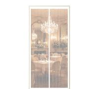 Portes Moustiquaires 230 x 250 cm Fermeture Aimantée Automatique Moustiquaire Porte Fenetre Magnétique avec Ruban Adhésif, Bâtons Magnétiques pour Couloirs, Portes, Patio, Blanc