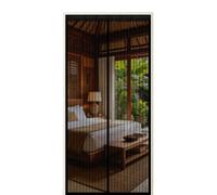 Portes Moustiquaires 40 x 175 cm Fermeture Aimantée Automatique Moustiquaire Fenetre Magnetique avec Ruban Adhésif, Bâtons Magnétiques pour Couloirs, Portes, Patio, Noir