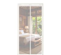 Portes Moustiquaires 40 x 230 cm Fermeture Aimantée Automatique Moustiquaire Fenetre Magnetique avec Ruban Adhésif, Bâtons Magnétiques pour Couloirs, Portes, Patio, Blanc