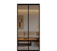 Portes Moustiquaires 58 x 220 cm Fermeture Aimantée Automatique Moustiquaire Fenêtre Magnétique avec Ruban Adhésif, Bâtons Magnétiques pour Couloirs, Portes, Patio, Noir