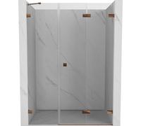 Mexen Lunar-F porte de douche pliante droite 135 cm, transparent, or rose - 836S-135-050-60-00-P 69321 5905315512956