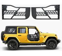 Portes tubulaires VEVOR Jeep (2 portes) style chasse avec charnières robustes et verrouillage OE, portes Jeep avec coussins en caoutchouc et tube en acier trempé, convient à la Jeep Wrangler JK 2007-2