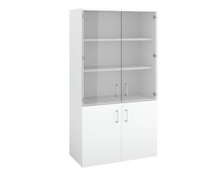 Portes verre ARCH pour armoire haute L 100 cm - lot de 2