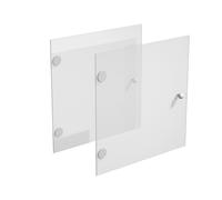 Portes vitrées Multicases en verre dépoli - Lot de 2