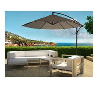 Porticcio parasol gris déporté rond 3 x 3 m