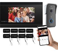Portier vidéo, écran 7 pouces, résolution 1080p, connexion sans fil, IP65 étanche, montage mural
