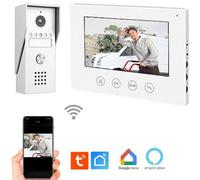 Portier Vidéo Filaire Connecté Wifi, Ecran Tactile 7'', 2 Fils, KYF