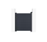 Portillon ajustable en largeur - Casanoov - EIGER - 1m H.115cm - Gris Anthracite - Aluminium