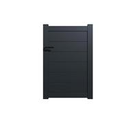 Portillon alu plein en kit Dimensions L.1000 (entre piliers) x H.1700 mm Gris (7016)