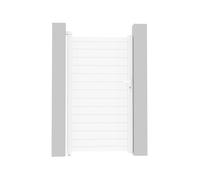 Habitat et Jardin – Portillon aluminium Eric – 101,2 x 180,9 cm – Blanc