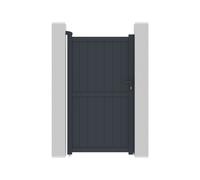 Portillon aluminium Maurice - 101 x 181 cm - Gris