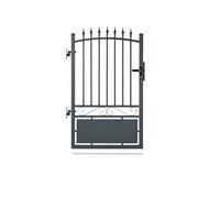 Portillon aluminium tradition style ferronnerie passage 1m Gris