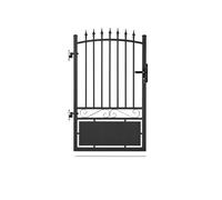 Portillon aluminium tradition style ferronnerie passage 1m Noir