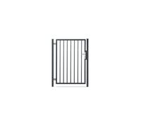 Portillon barreaudé acier galvanisé passage 1m H 1m00 Gris anthracite
