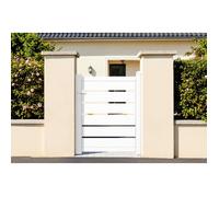 Portillon - Casanoov - VOGEL - 1m H.125cm - Blanc - Aluminium