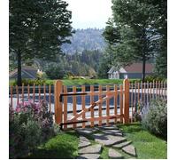 vidaXL Portillon de Clôture Bois de Noisetier Imprégné 100x60 cm Porte Jardin