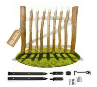 Portillon de jardin - BOGATECO - BOGATECO - Noisetier - 100x70 cm - Ouverture gauche
