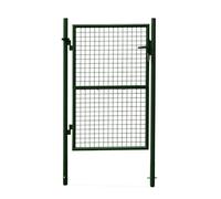 Portillon de jardin en métal vert. double sens d'ouverture. Avec serrure.150x87cm