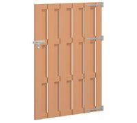 Portillon de jardin - Porte de jardin - vidaXL - wpc et aluminium - marron - 100 x 150 cm 3032159