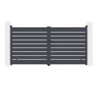 Habitat et Jardin - Portillon en aluminium Bastien - 100 x 176 cm - Anthracite
