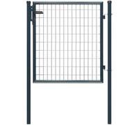 Portillon grillagé Eco garden l.105 x H.100 cm, gris Gris G