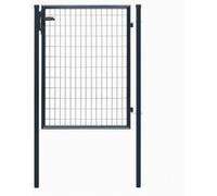 Portillon grillagé Eco garden l.105 x H.125 cm, gris G