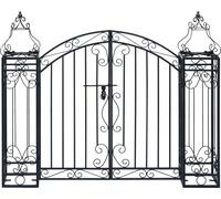 Portillon ornemental de jardin Fer forgé 122x20,5x100 cm