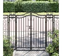Portillon Ornemental de Jardin Portail Entrée Porte Barrière Fer Forgé vidaXL