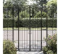 Portillon Ornemental de Jardin Portail Entrée Porte Barrière Fer Forgé vidaXL