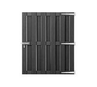 vidaXL Portillon WPC 100 x 112 cm Gris