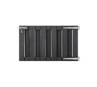 vidaXL Portillon de jardin WPC 100x60 cm Gris