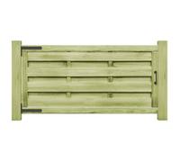 Portillons 2 pcs Bois de Pin Imprégné 150x75 cm avec résistance aux intempéries EU158859