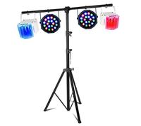Portique Dj + 5 jeux de lumière compacts et puissants idéal soirée dansante anniversaire