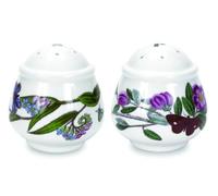Portmeirion Botanic Garden Ensemble de salières et poivrières de forme classique - Différents motifs floraux - Fabriqué en Angleterre en grès fin - Passe au lave-vaisselle