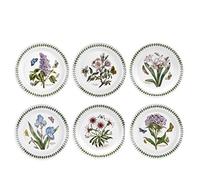 Portmeirion Botanic Garden - Lot de 6 assiettes, différents motifs - 20 cm de diamètre