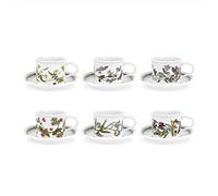 Portmeirion Botanic Garden Lot de 6 tasses à thé en forme de tambour 0,2 l