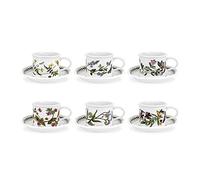 Portmeirion Botanic Garden - Tasse à café et soucoupe Moka 99,2 g - Set o