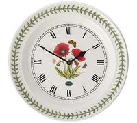 Portmeirion Home & Gifts Botanic Garden Horloge Murale Coquelicot, Couleur Multicolore (Couleur Multicolore, 25,4 x 25,4 cm)