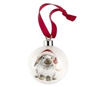 Portmeirion Home & Gifts Ho Boule de Noël en Porcelaine Anglaise Multicolore 9
