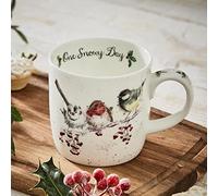 Portmeirion Home & Gifts MMOB5629-XS One Snowy Day Mug en porcelaine anglaise Multicolore 8,5 x 12 x 8 cm