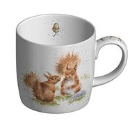 Portmeirion Home & Gifts MMOT5629-XS - Mug Entre Amis - Motif d’Écureuil - en porcelaine fine - Multicolore - 8 x 12 x 8 cm