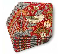 Pimpernel Sous-verre Strawberry Thief lot de 6 Rouge