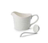 Portmeirion Home & Gifts Sophie Conran Blanc Mini Pichet à Sauce et Louche (Blanc, 18,5 x 11 x 13 cm)