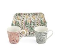 Portmeirion Home & Gifts Spode Morris & Co Designs X0011659175 Lot de 2 tasses et plateaux en céramique Multicolore